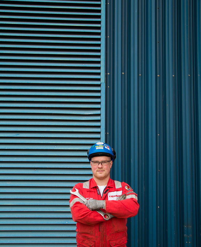 Portrait of a mechanic in Scotland.